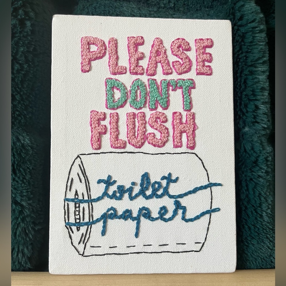 Handmade Bathroom Art